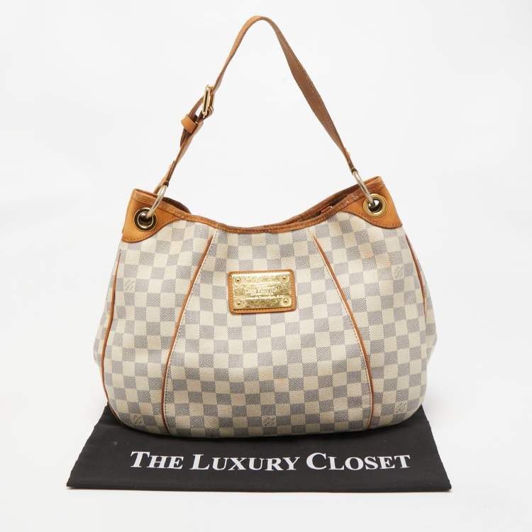 Pre Owned Louis Vuitton Damier Azur Canvas Galliera PM Bag