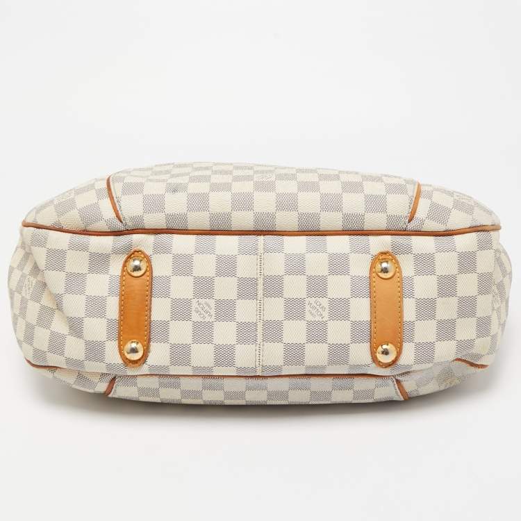 Pre Owned Louis Vuitton Damier Azur Canvas Galliera PM Bag