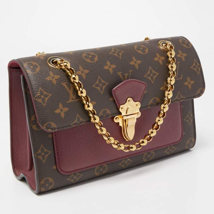 Pre Owned Louis Vuitton Raisin Monogram Canvas and Leather Victoire Bag