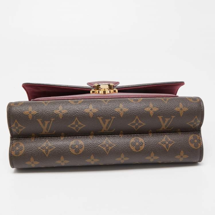 Pre Owned Louis Vuitton Raisin Monogram Canvas and Leather Victoire Bag