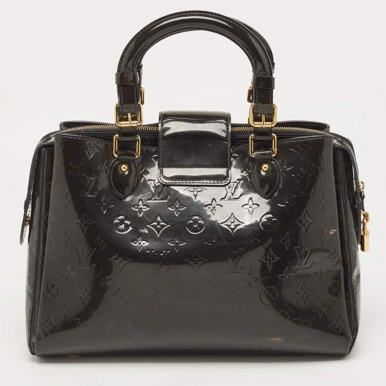 Pre Owned Louis Vuitton Bleu Infini Monogram Vernis Melrose Avenue Bag