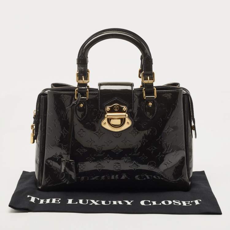 Pre Owned Louis Vuitton Bleu Infini Monogram Vernis Melrose Avenue Bag