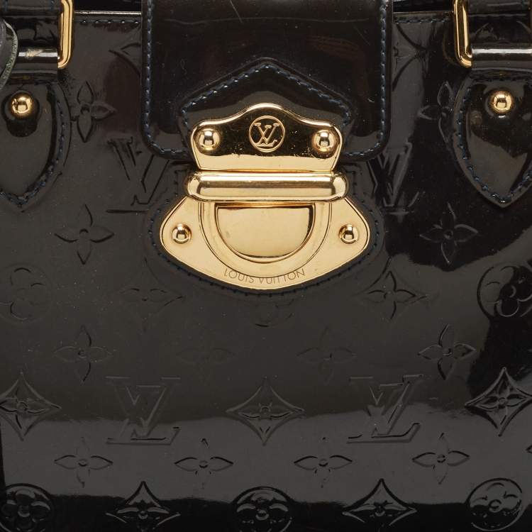 Pre Owned Louis Vuitton Bleu Infini Monogram Vernis Melrose Avenue Bag