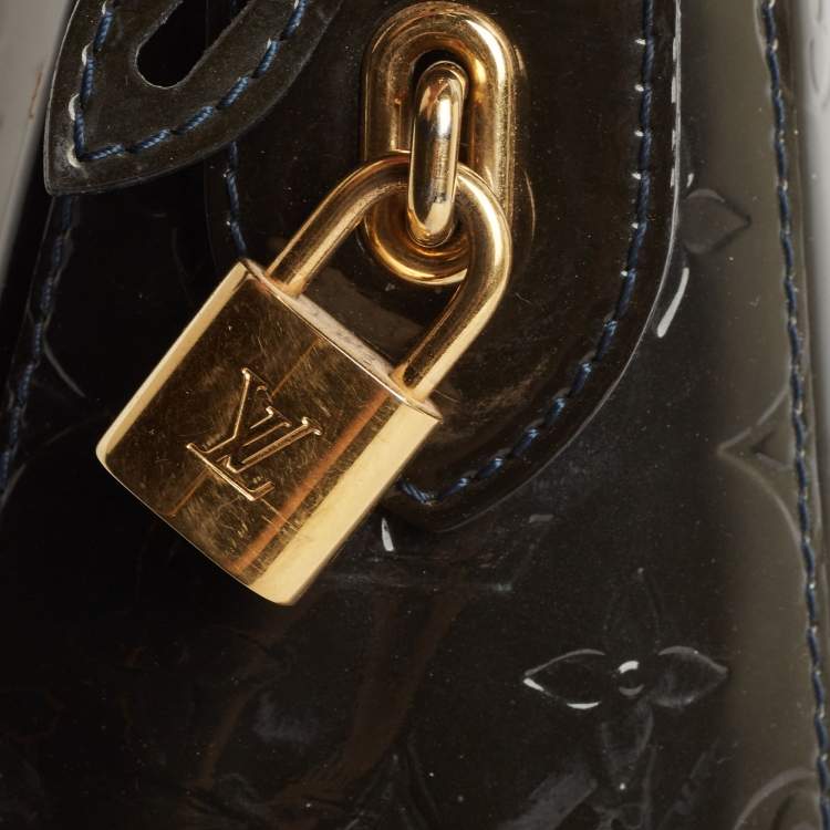 Pre Owned Louis Vuitton Bleu Infini Monogram Vernis Melrose Avenue Bag