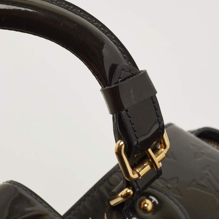 Pre Owned Louis Vuitton Bleu Infini Monogram Vernis Melrose Avenue Bag