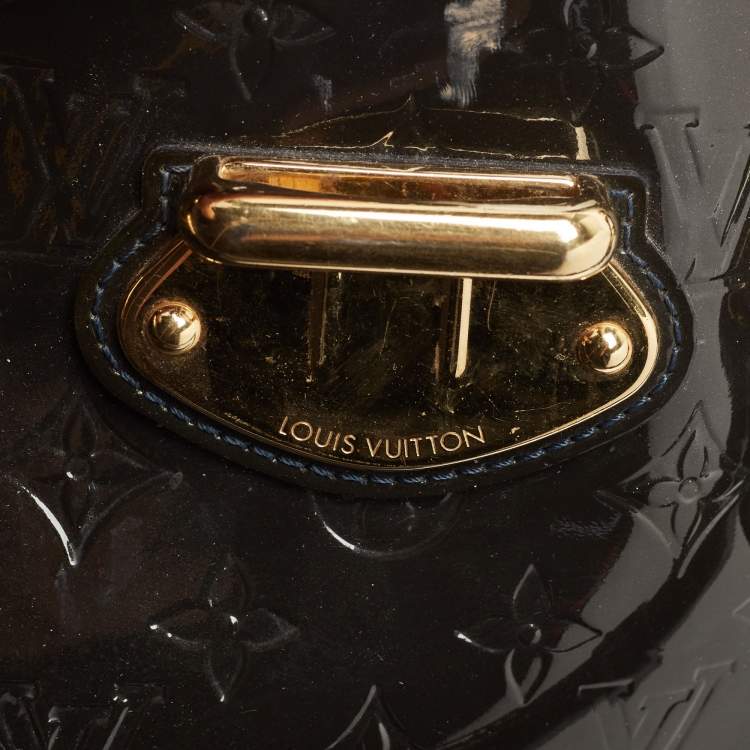 Pre Owned Louis Vuitton Bleu Infini Monogram Vernis Melrose Avenue Bag