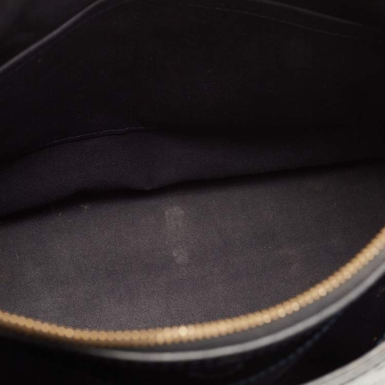 Pre Owned Louis Vuitton Bleu Infini Monogram Vernis Melrose Avenue Bag