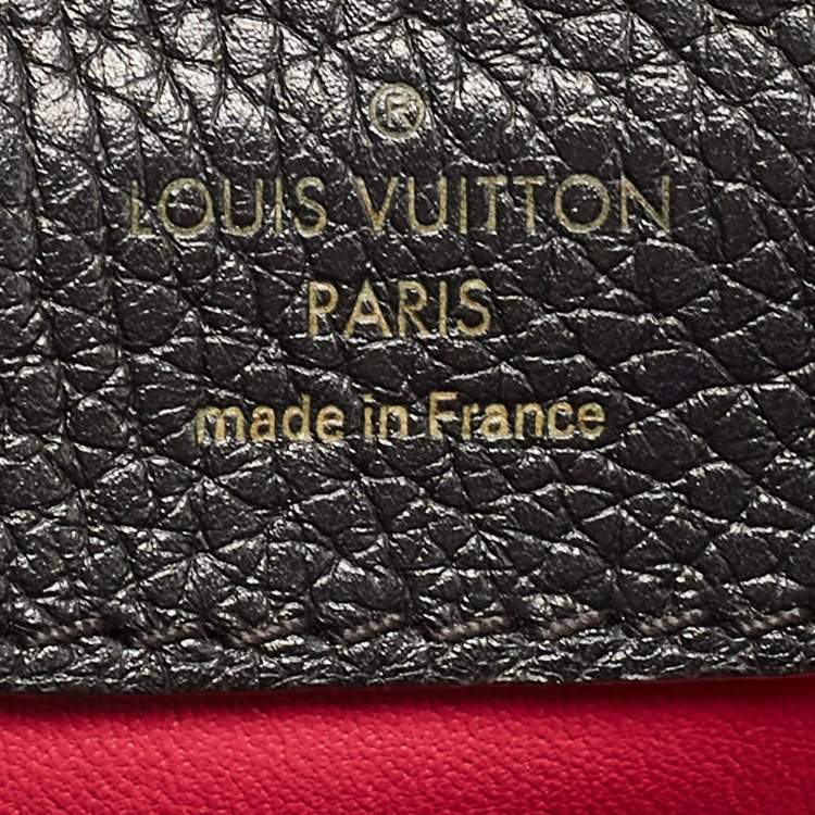 Pre Owned Louis Vuitton Black Taurillon Leather Capucines PM Bag