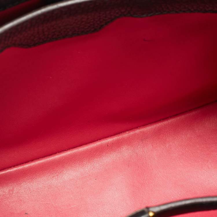 Pre Owned Louis Vuitton Black Taurillon Leather Capucines PM Bag