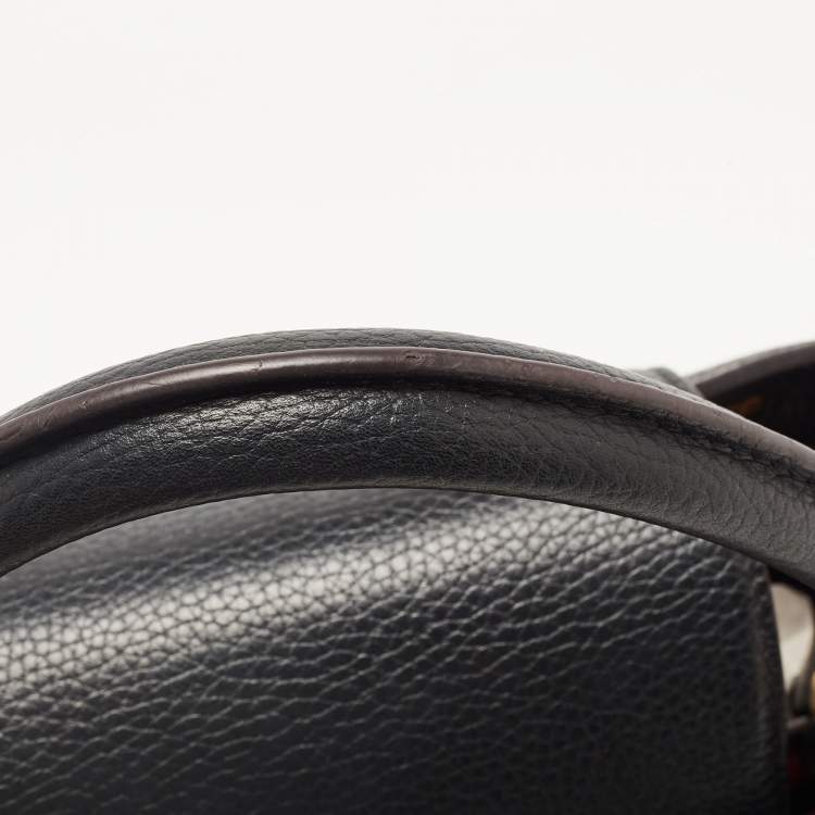 Pre Owned Louis Vuitton Black Taurillon Leather Capucines PM Bag