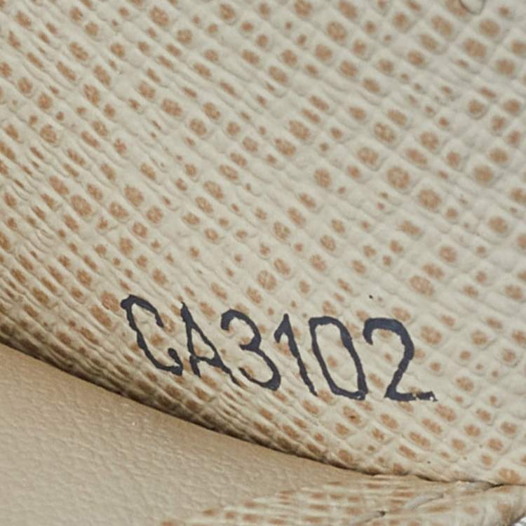 Pre Owned Louis Vuitton Damier Azur Canvas Zippy Organizer Wallet
