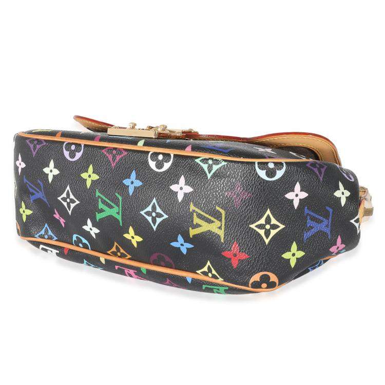 Pre Owned Louis Vuitton Black Monogram Multicolor Canvas Gracie MM