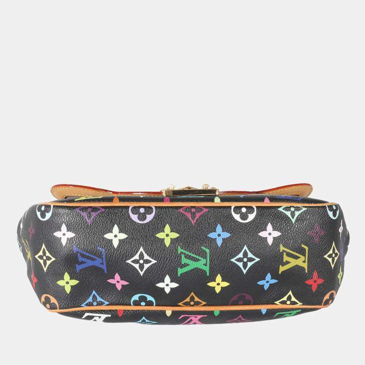 Pre Owned Louis Vuitton Black Monogram Multicolor Canvas Gracie MM