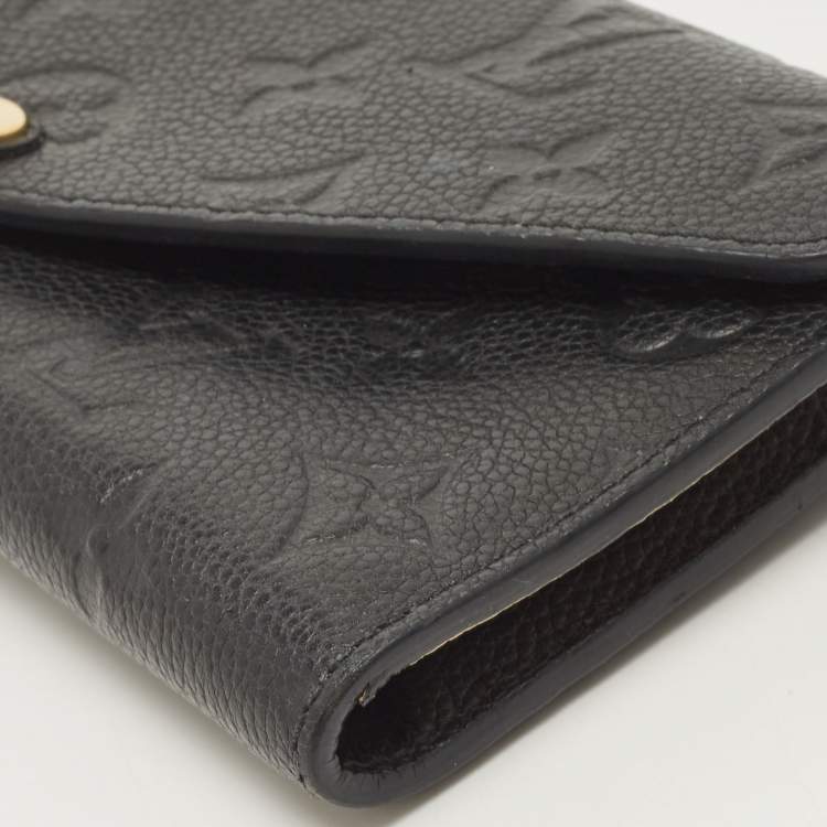 Pre Owned Louis Vuitton Black Empreinte Leather Josephine Wallet