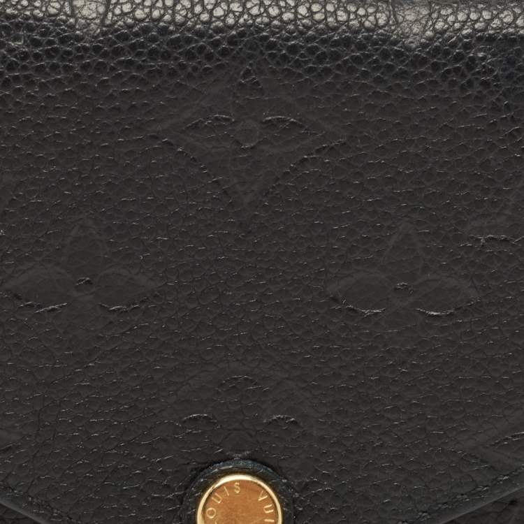 Pre Owned Louis Vuitton Black Empreinte Leather Josephine Wallet