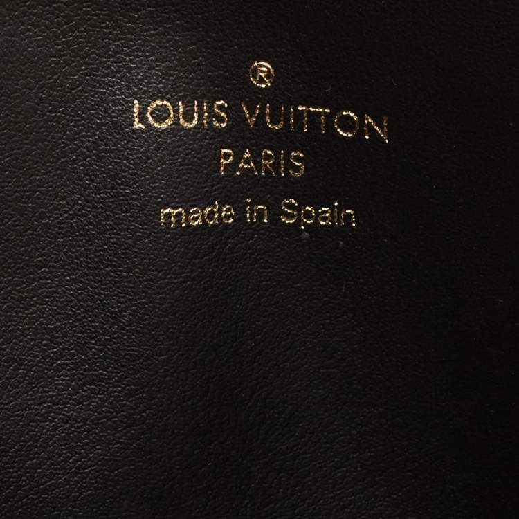 Pre Owned Louis Vuitton Black Empreinte Leather Josephine Wallet