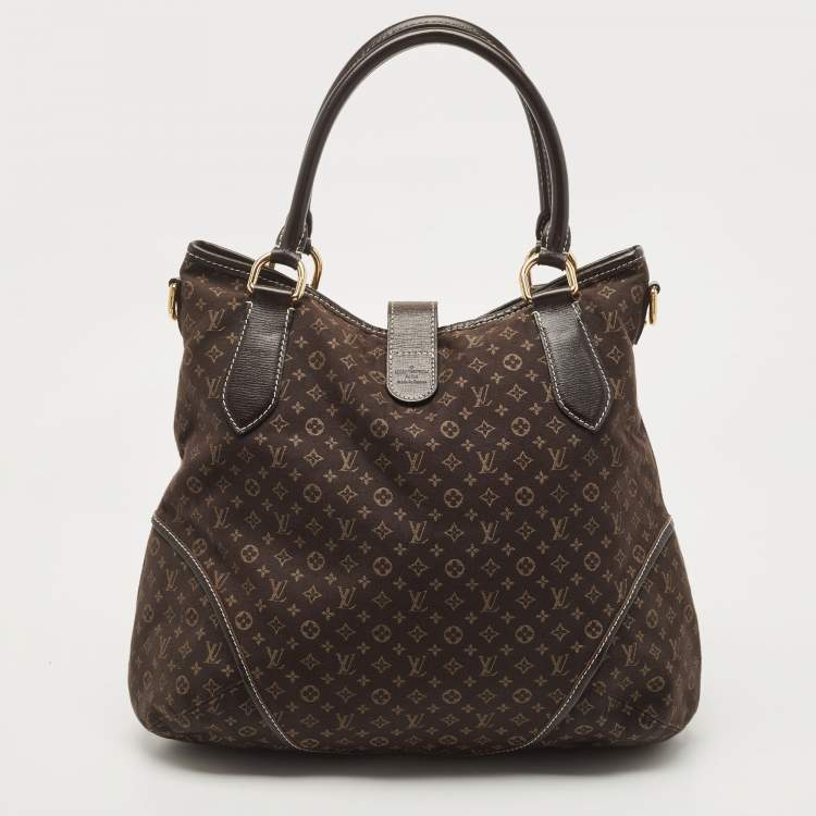 Pre Owned Louis Vuitton Fusain Monogram Idylle Canvas Elegie Bag