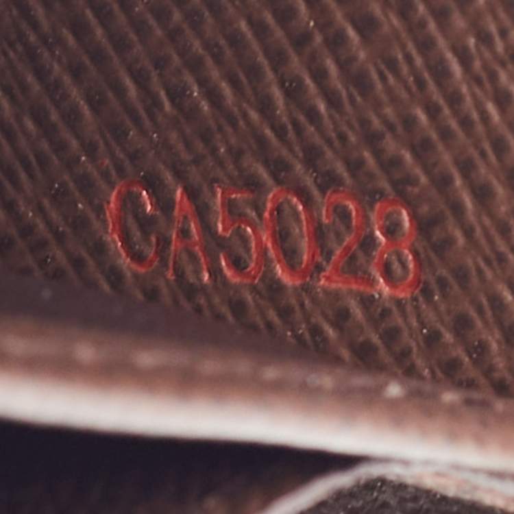 Pre Owned Louis Vuitton Damier Ebene Canvas Zippy Wallet