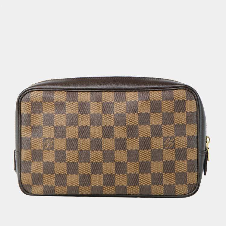 Authentic Louis Vuitton Monogram Deauville Vanity Bag Handbag Toiletry Case