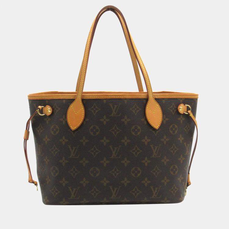 Louis+Vuitton+Neverfull+Monogram+Tote+PM+Brown+Canvas for sale