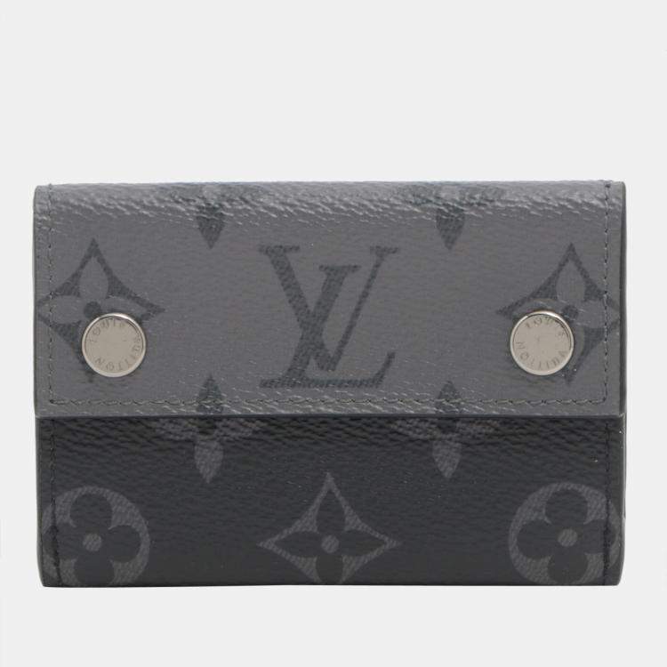 Louis Vuitton Discovery Compact Wallet Monogram Eclipse Reverse Gray