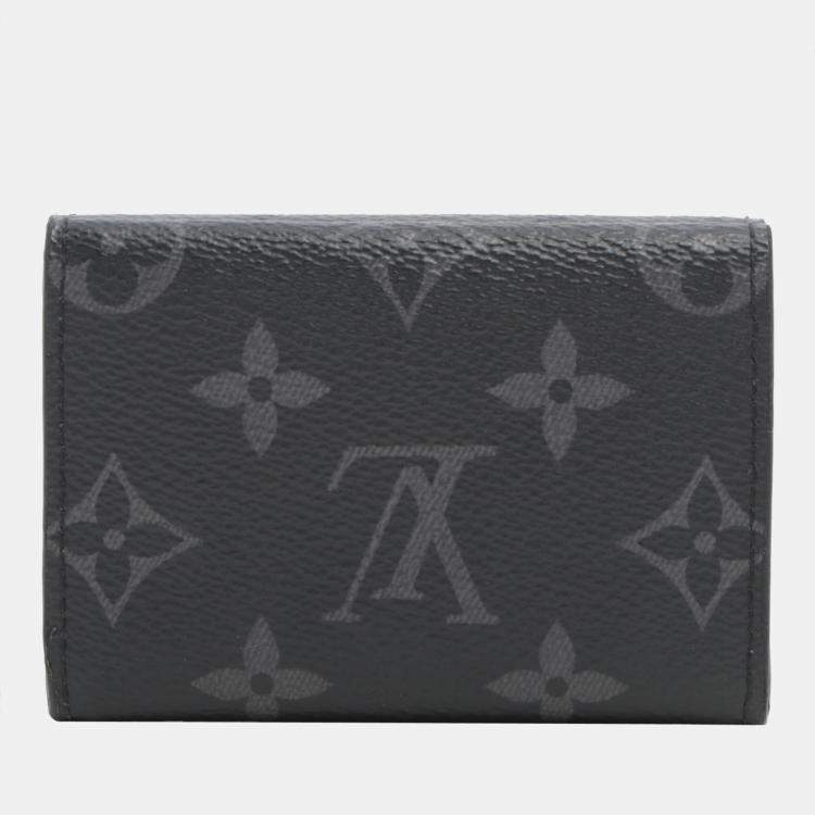 Authentic Louis Vuitton Monogram Eclipse Discovery Compact Wallet