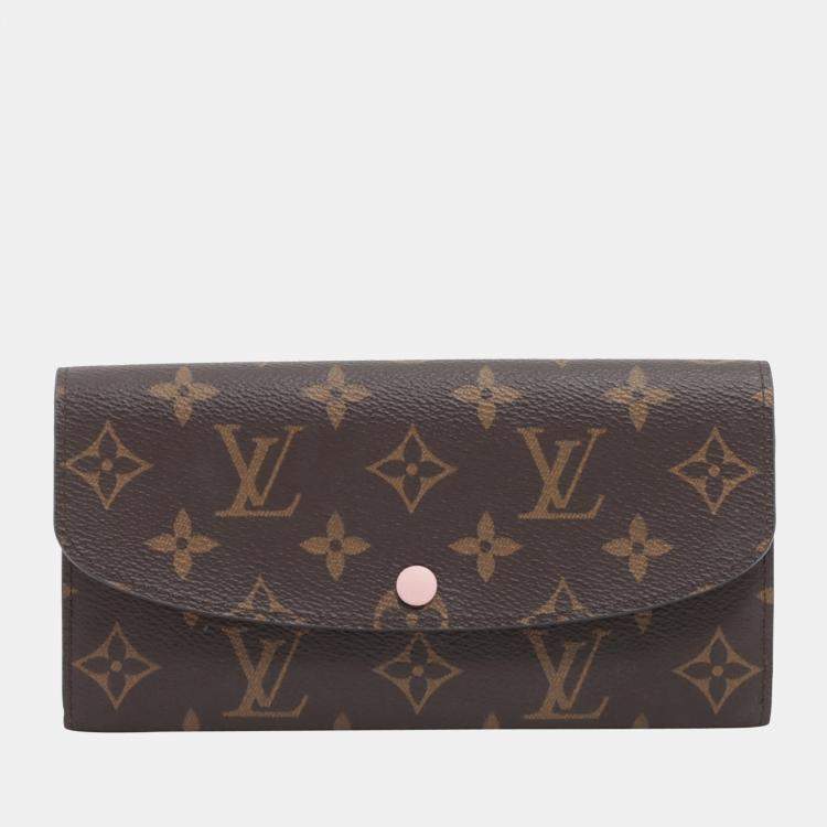 Louis Vuitton Monogram Porte-Feuil Emily long wallet with flower charm Used