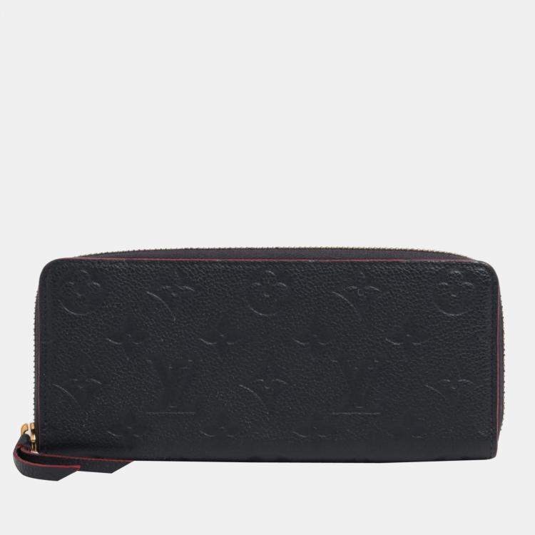 Louis Vuitton Monogram Empreinte Zippy Wallet M61864 Noir Round Zip Wallet  Black
