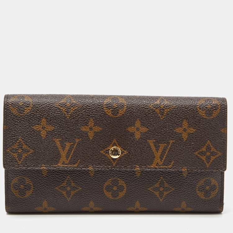 Authentic Louis Vuitton Monogram Canvas Long Wallet, Luxury, Bags