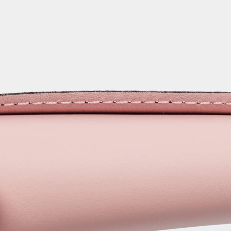 Pre Owned Louis Vuitton Rose Ballerine Damier Ebene Zoe Wallet