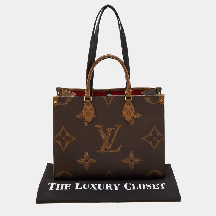 Pre Owned Louis Vuitton Reverse Monogram Canvas Giant Onthego MM Bag