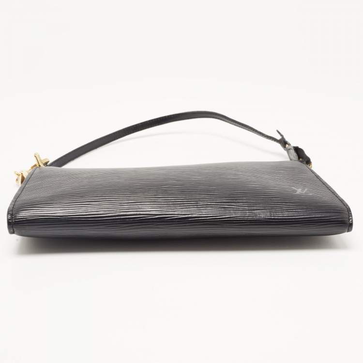 Pre Owned Louis Vuitton Black Epi Leather Pochette Accessoires
