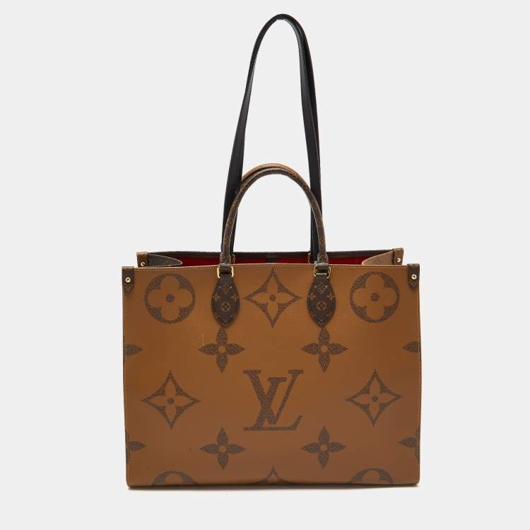 Pre Owned Louis Vuitton Reverse Monogram Canvas Giant Onthego GM Bag