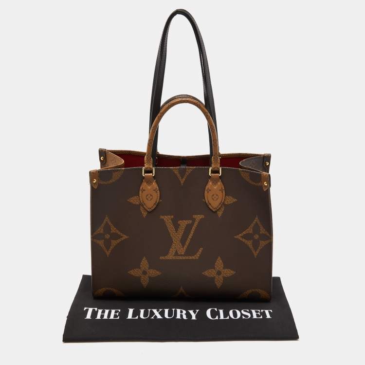 Pre Owned Louis Vuitton Reverse Monogram Canvas Giant Onthego MM Bag