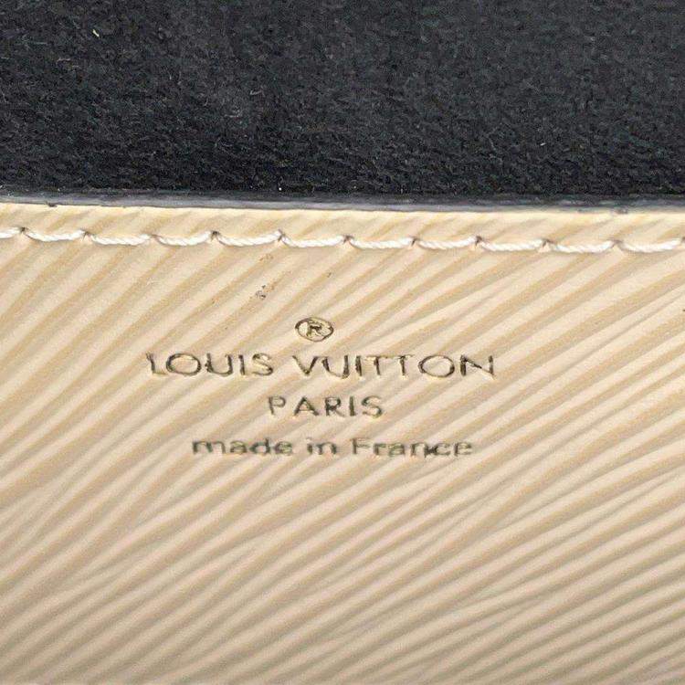 Pre Owned Louis Vuitton Black Leather Twist MM Shoulder Bag