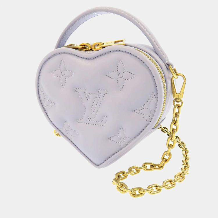 Louis Vuitton Limited Edition Purple Monogram Vernis Leather Heart