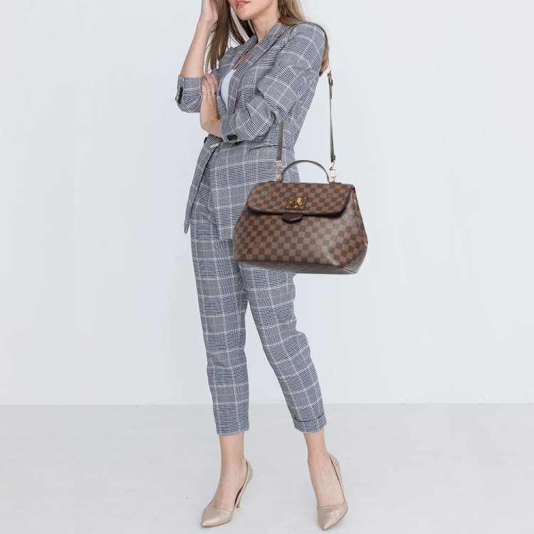 Pre Owned Louis Vuitton Damier Ebene Canvas Bergamo MM Bag