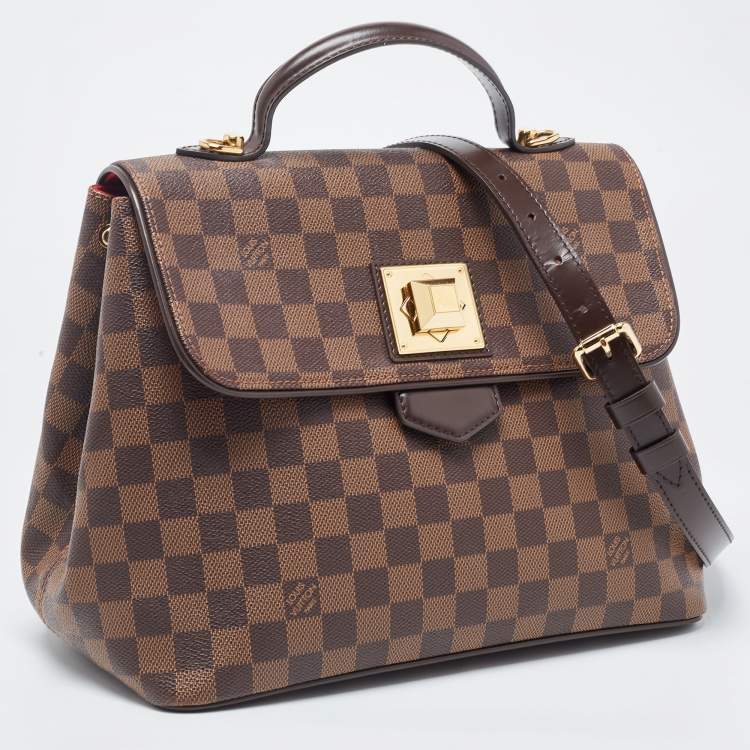Pre Owned Louis Vuitton Damier Ebene Canvas Bergamo MM Bag