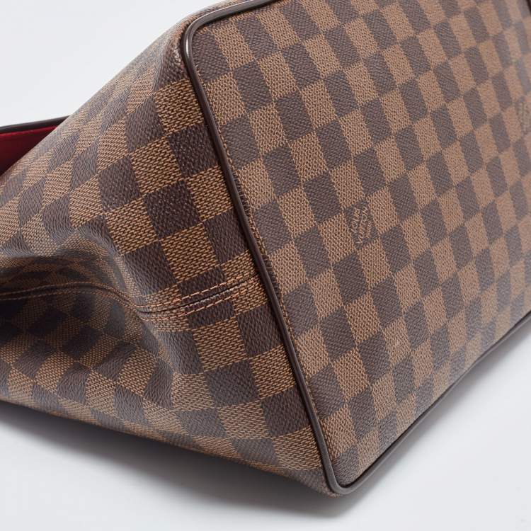 Pre Owned Louis Vuitton Damier Ebene Canvas Bergamo MM Bag