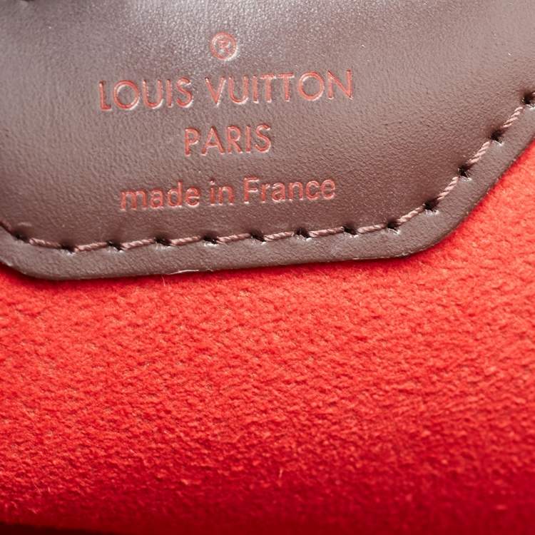 Pre Owned Louis Vuitton Damier Ebene Canvas Bergamo MM Bag