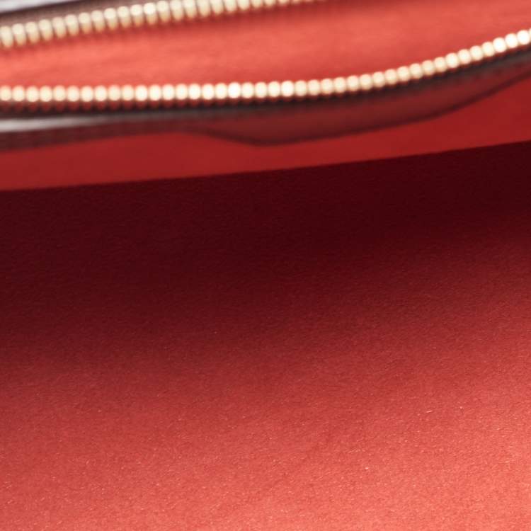 Pre Owned Louis Vuitton Damier Ebene Canvas Bergamo MM Bag
