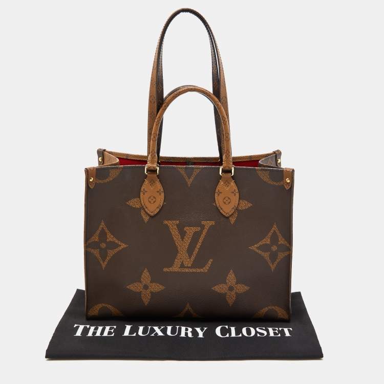 Pre Owned Louis Vuitton Reverse Monogram Canvas Giant Onthego MM Bag
