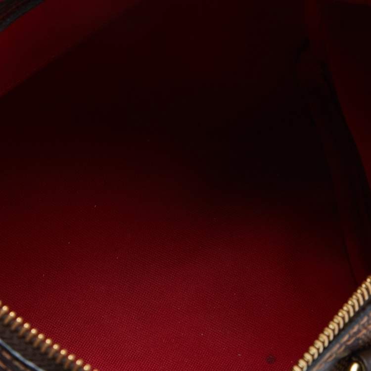 Pre Owned Louis Vuitton Damier Ebene Canvas Speedy 25 Bag