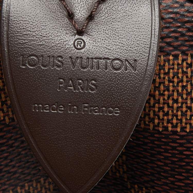 Pre Owned Louis Vuitton Damier Ebene Canvas Speedy 25 Bag