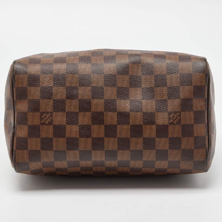 Pre Owned Louis Vuitton Damier Ebene Canvas Speedy 25 Bag