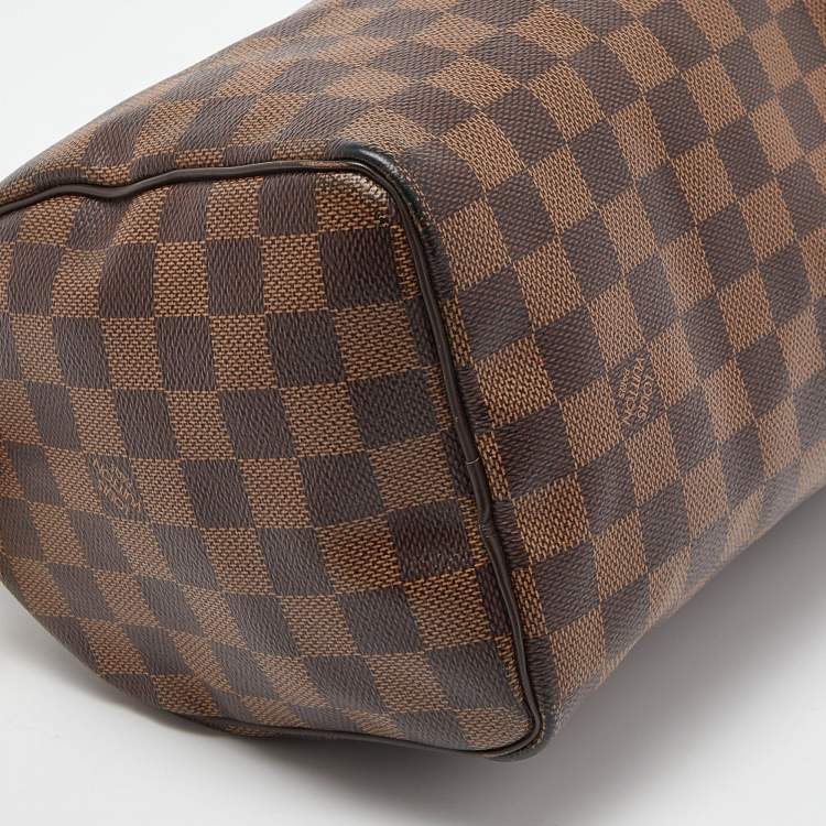 Pre Owned Louis Vuitton Damier Ebene Canvas Speedy 25 Bag