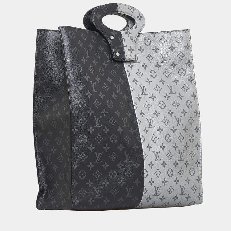 Sac Plat Bag - Luxury Monogram Eclipse Grey