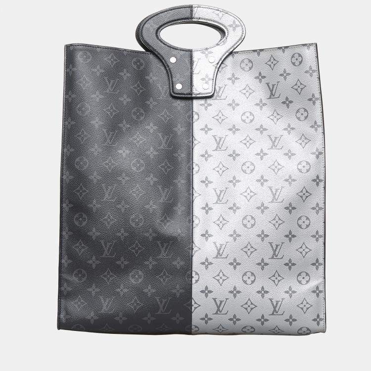 Louis Vuitton Black, Grey Split Monogram Eclipse North South Tote Louis  Vuitton | The Luxury Closet