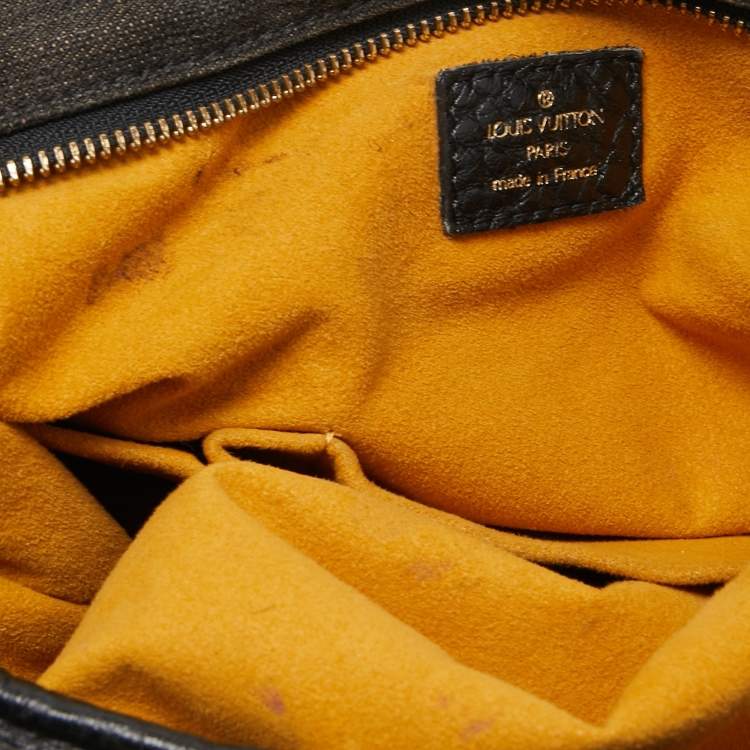 Pre Owned Louis Vuitton Black Monogram Denim Neo Cabby MM Bag