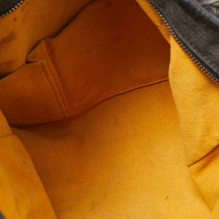 Pre Owned Louis Vuitton Black Monogram Denim Neo Cabby MM Bag
